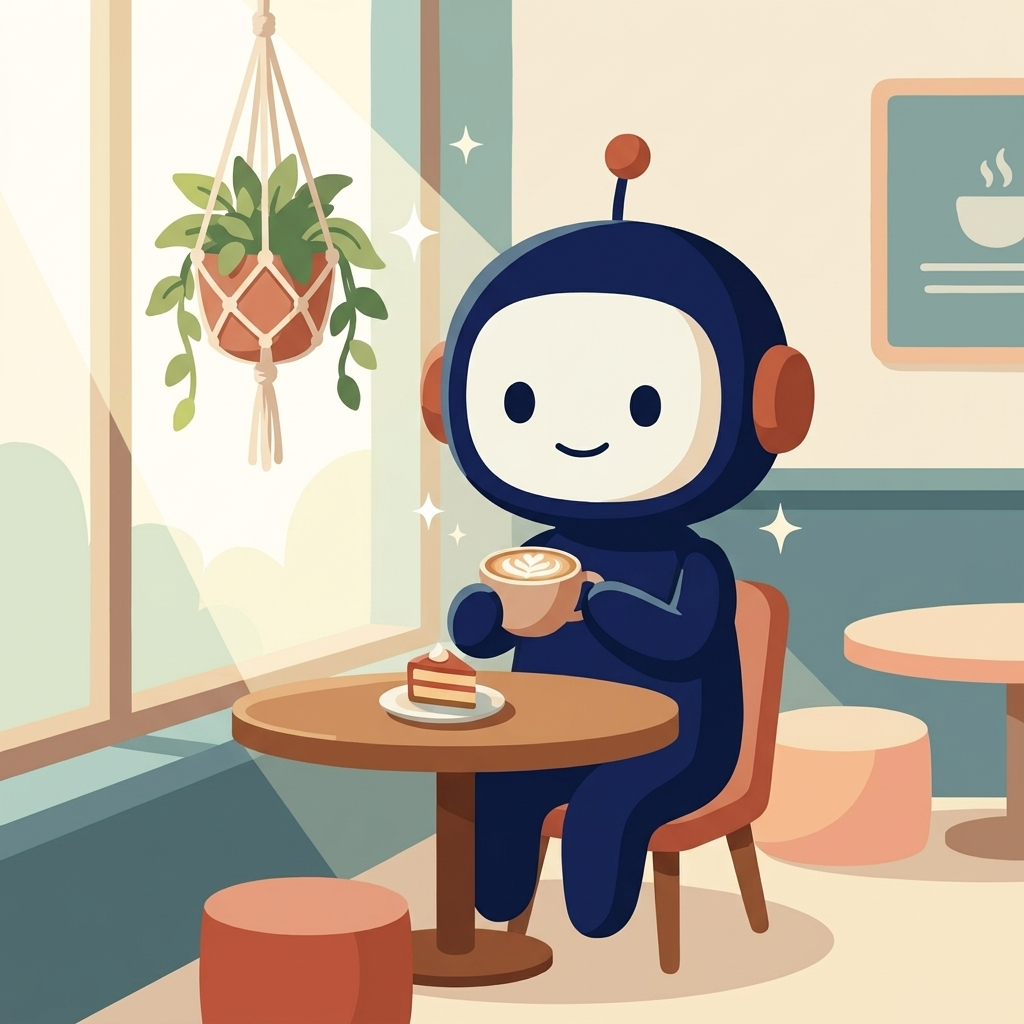アイプロくん カフェでひと休み